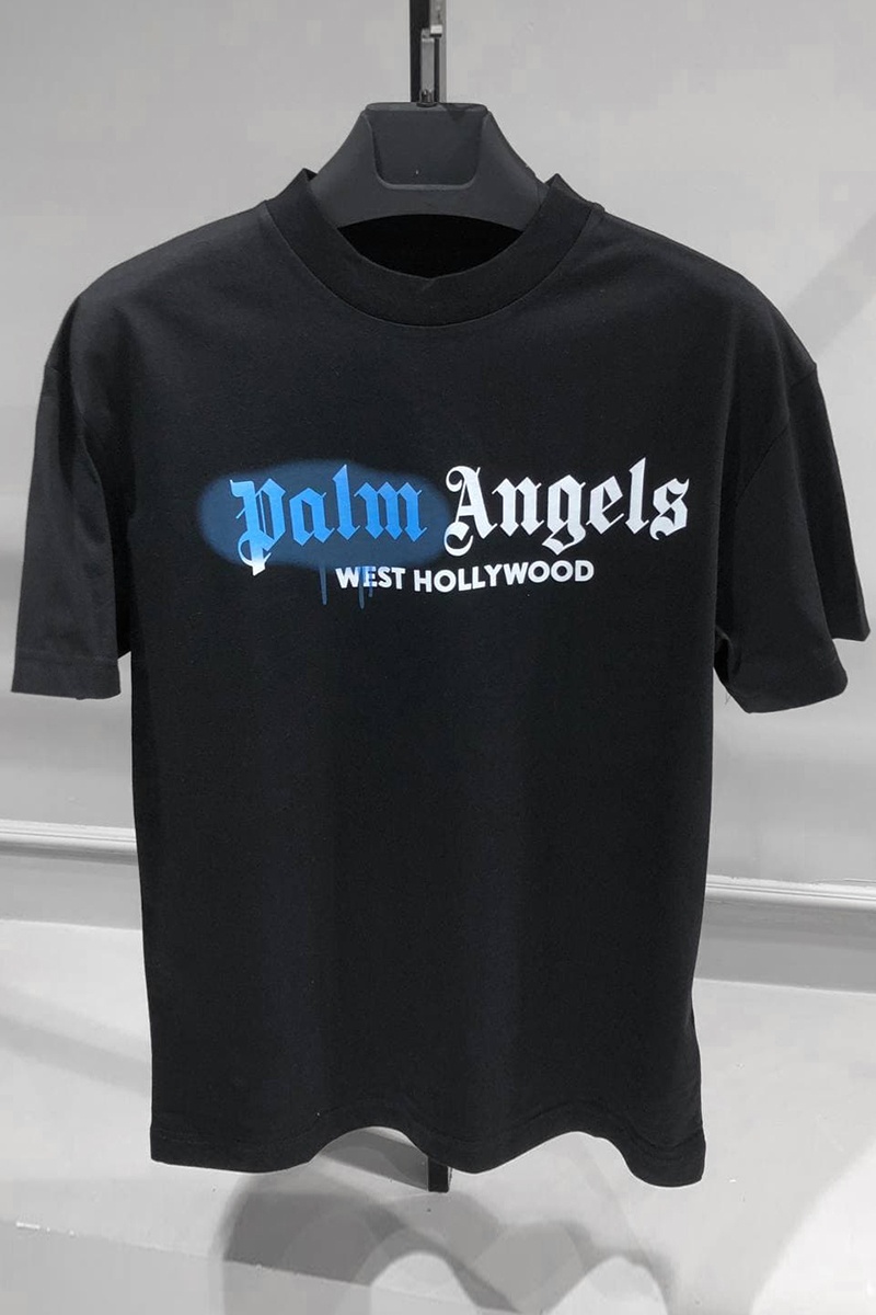 Palm Angels Оверсайз футболка West Hollywood - Black