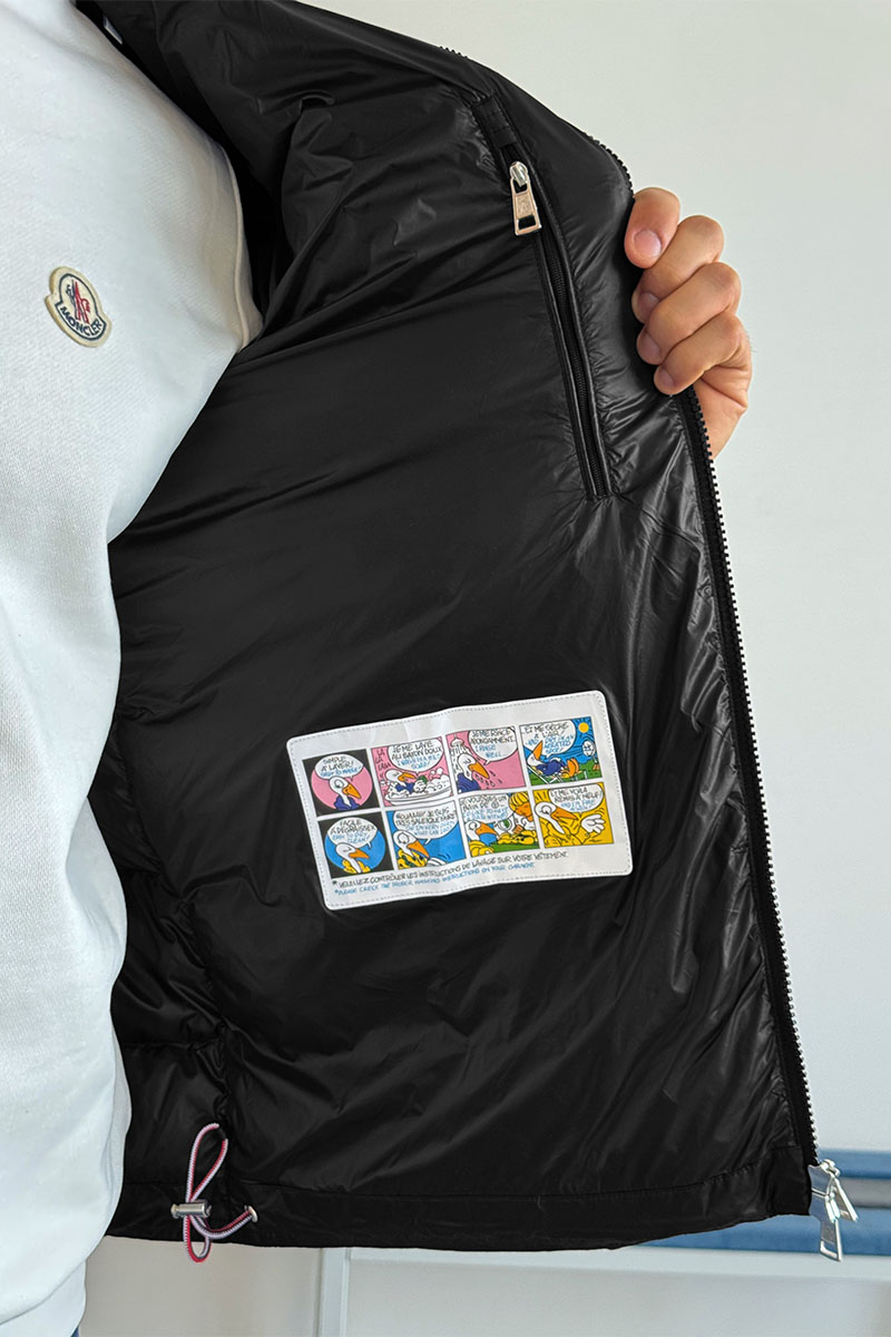 Moncler Мужской чёрный пуховик Pavin