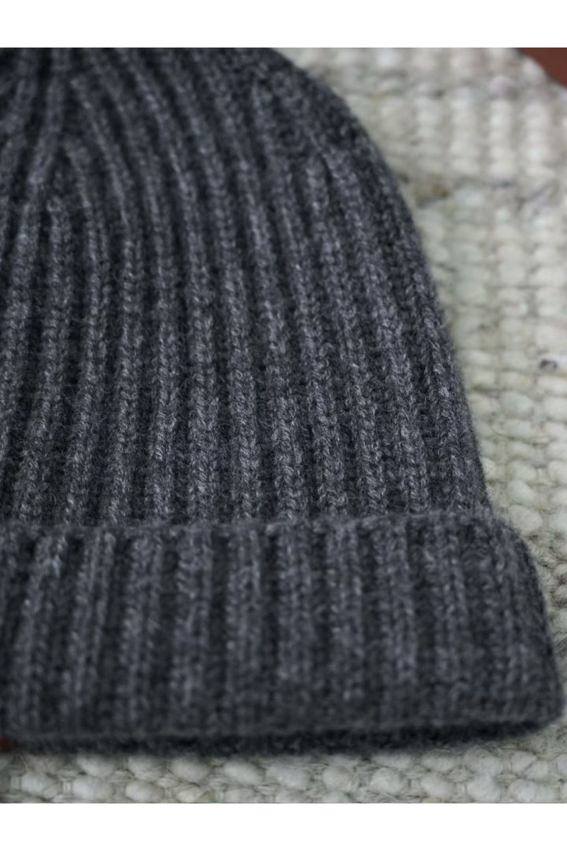 Loro Piana Кашемировая шапка premium - Dark Flower Grey 