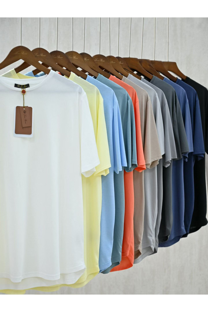 Loro Piana Мужская чёрная футболка premium
