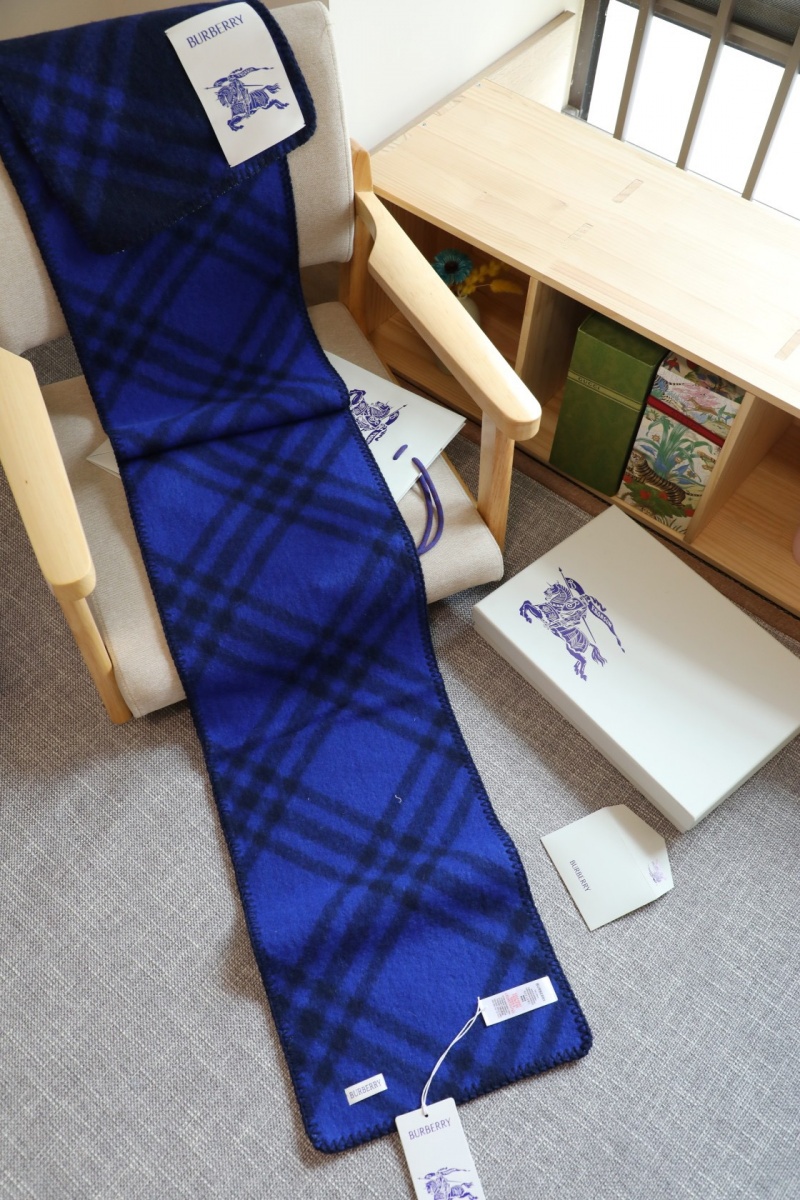 Burberry Шарф Check premium 182x30 см - Navy