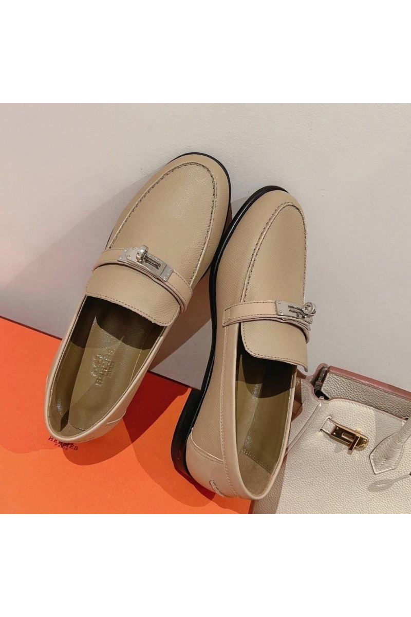 Hermes Женские кожаные лоферы 