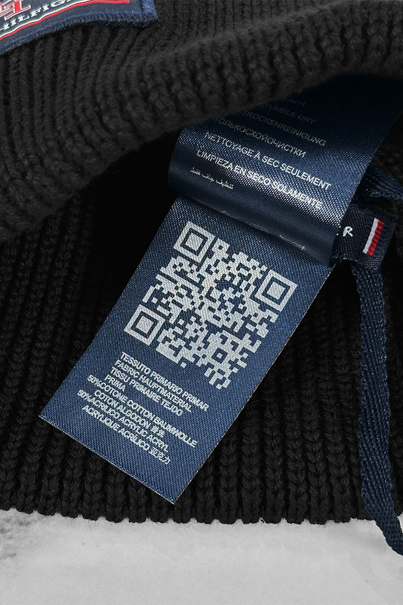 Tommy Hilfiger Мужская чёрная шапка logo-patch