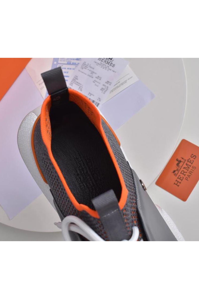 Hermes Мужские текстильные кроссовки Expert - Grey