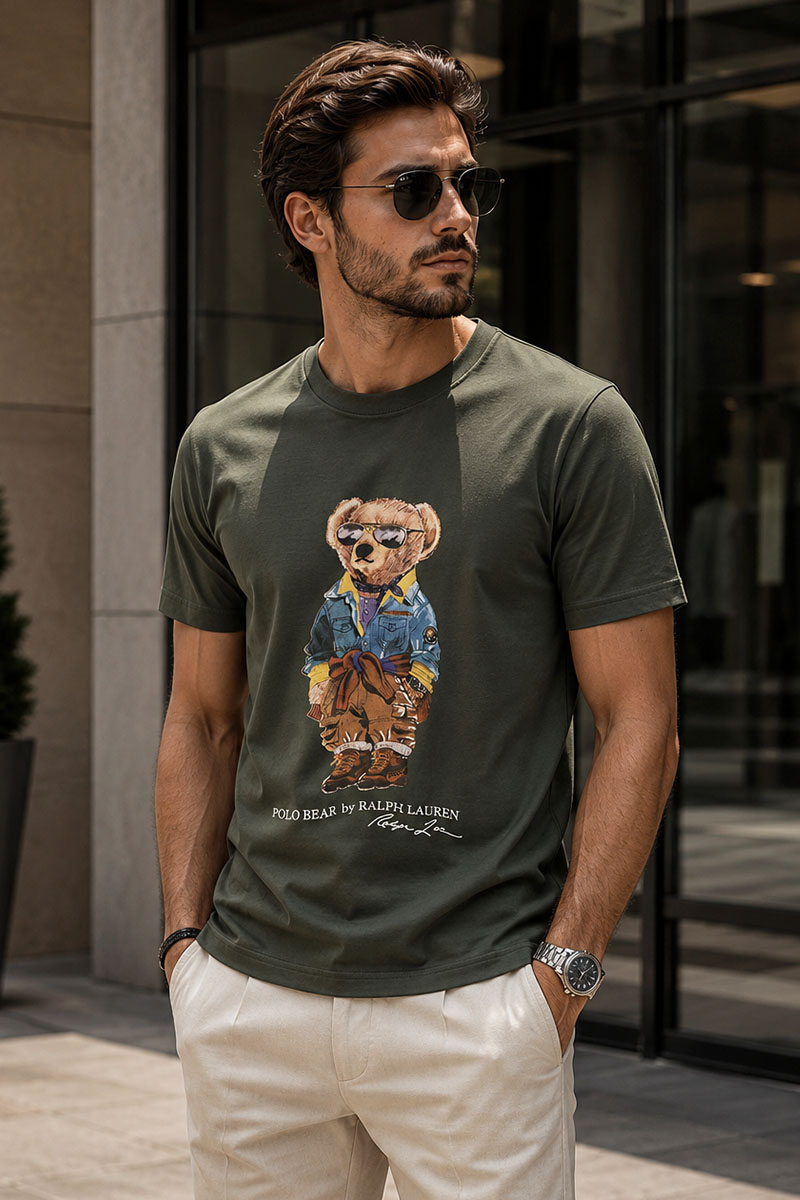 Polo Ralph Lauren Мужская футболка "Bear" - Green 