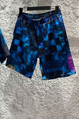 Брендовые мужские шорты тёмно-синего цвета