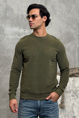 Мужской свитшот зелёного цвета