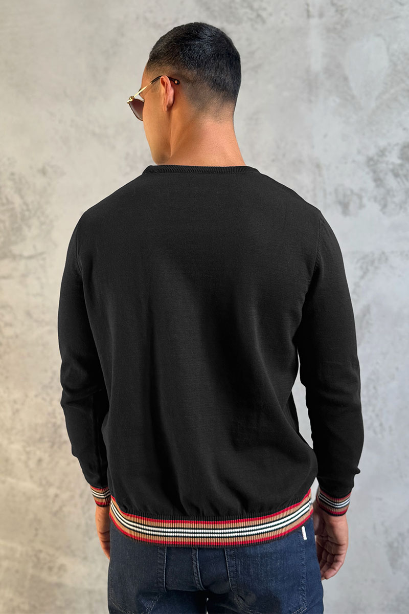 Burberry Мужской джемпер TB logo embroidered - Black