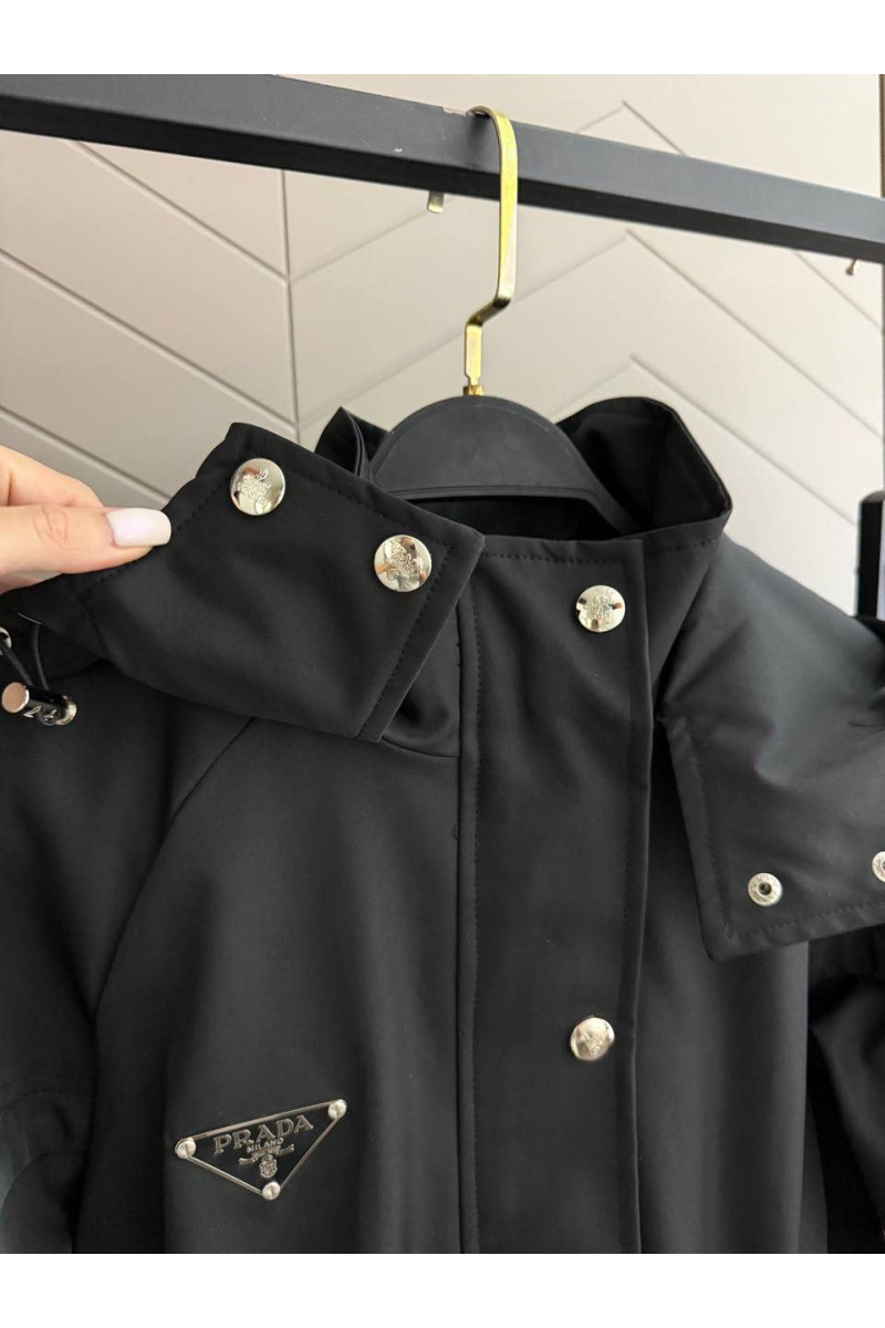 Prada Женская нейлоновая ветровка premium - Black
