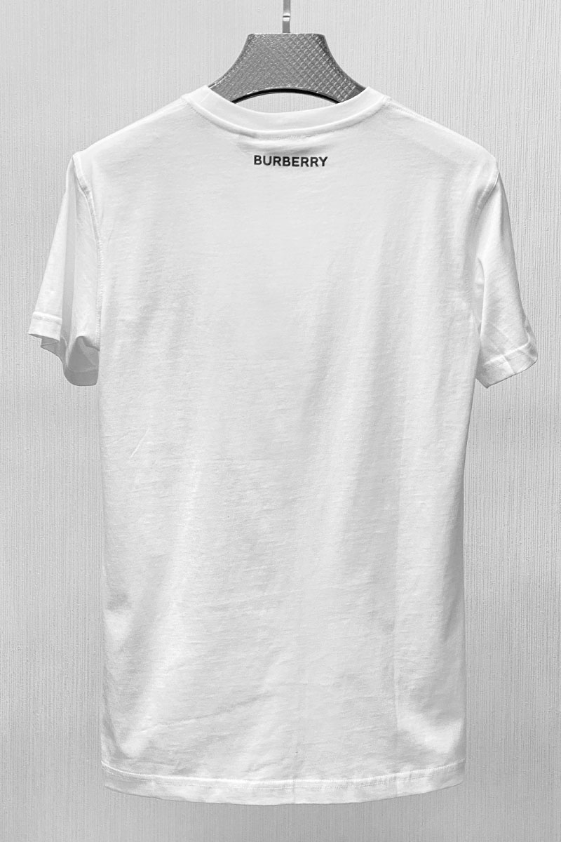 Burberry Мужская футболка 3D Logo - White