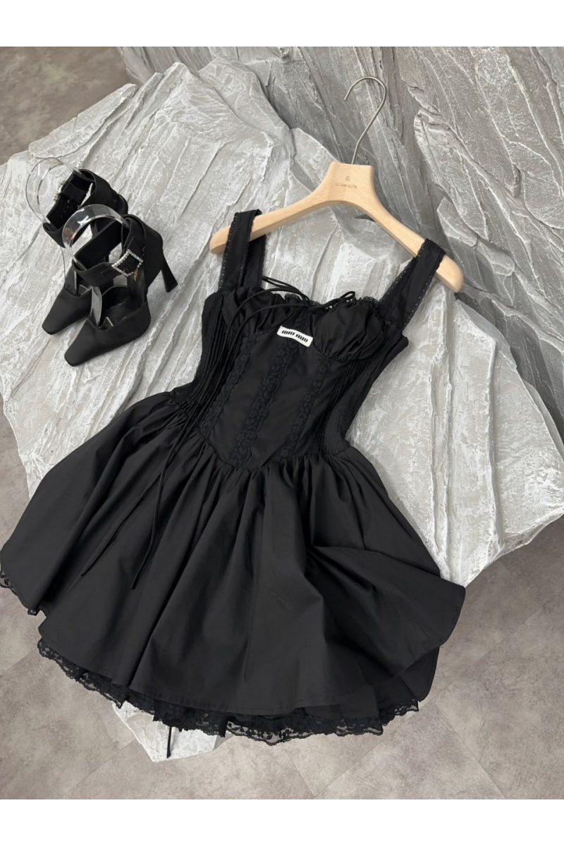 MIU MIU Чёрное женское платье 