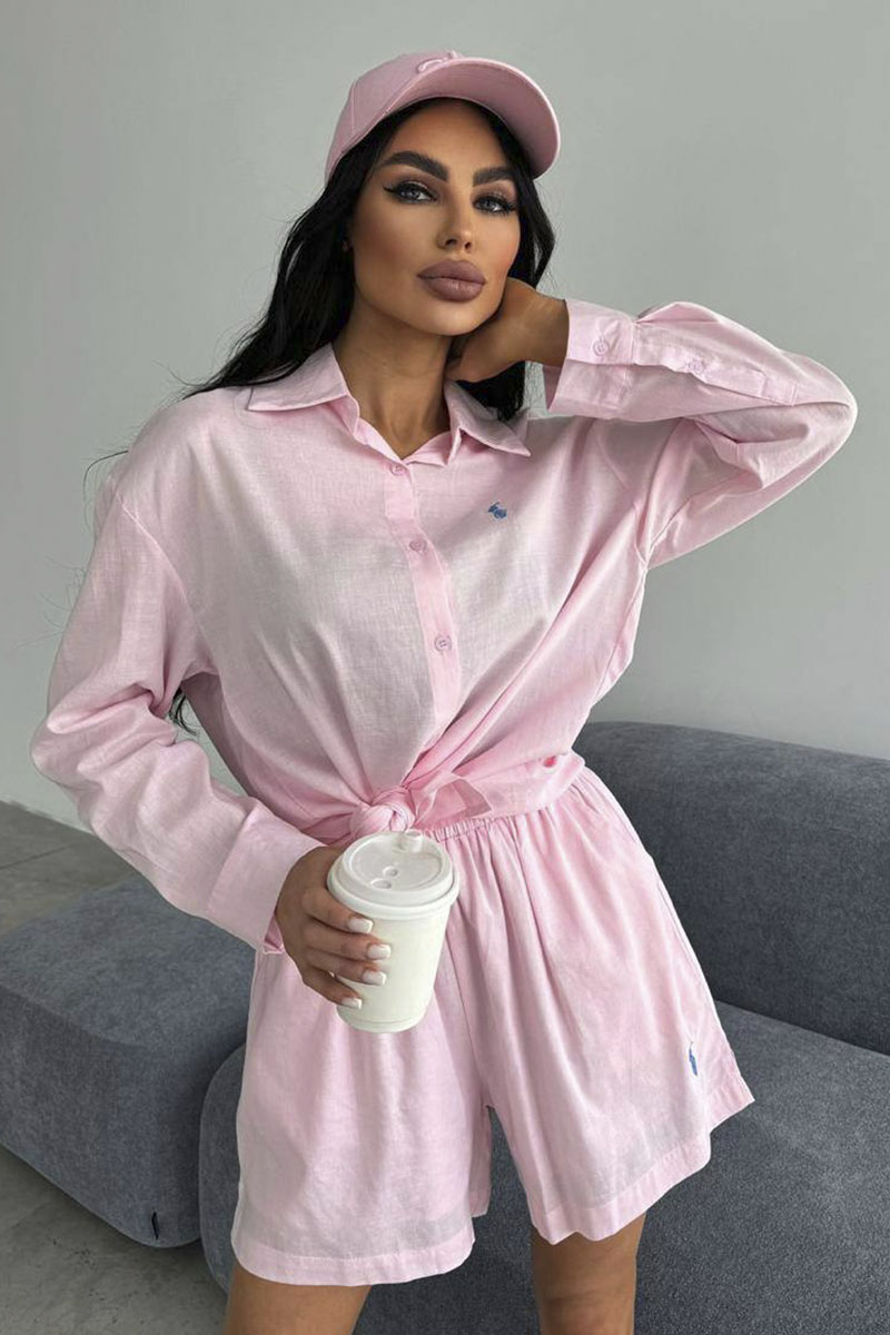 Polo Ralph Lauren Женский розовый костюм premium