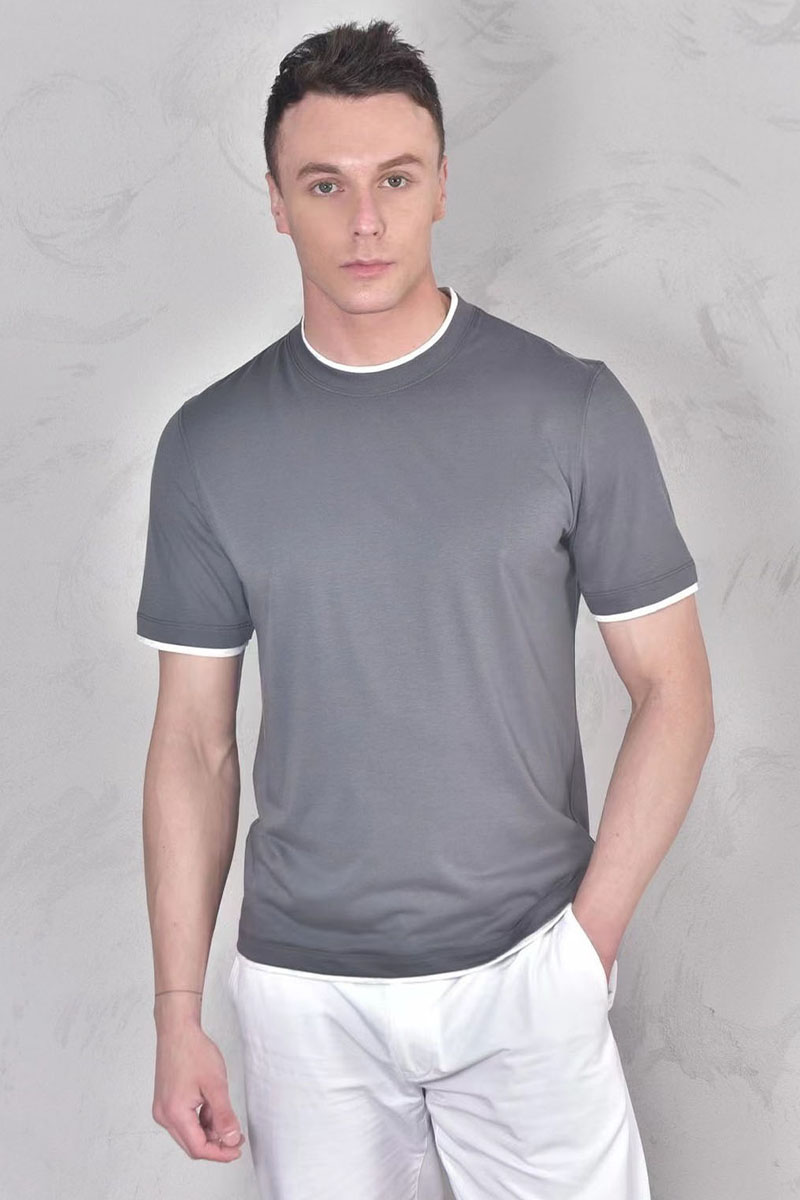 Designer Футболка Premium layered-effect - Dark Grey