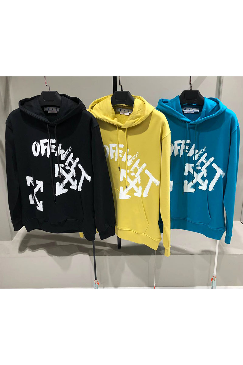 Off-White Чёрное худи Arrows-print 