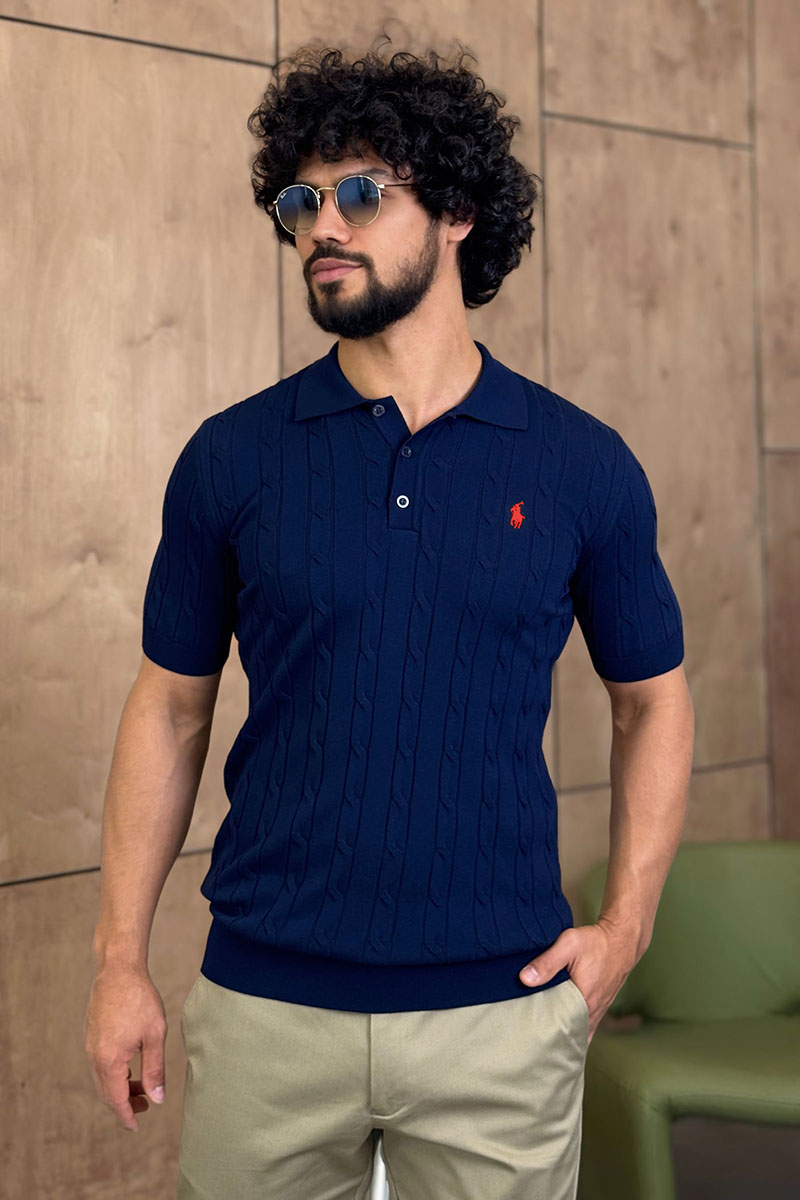 Polo Ralph Lauren Мужское тёмно-синее поло