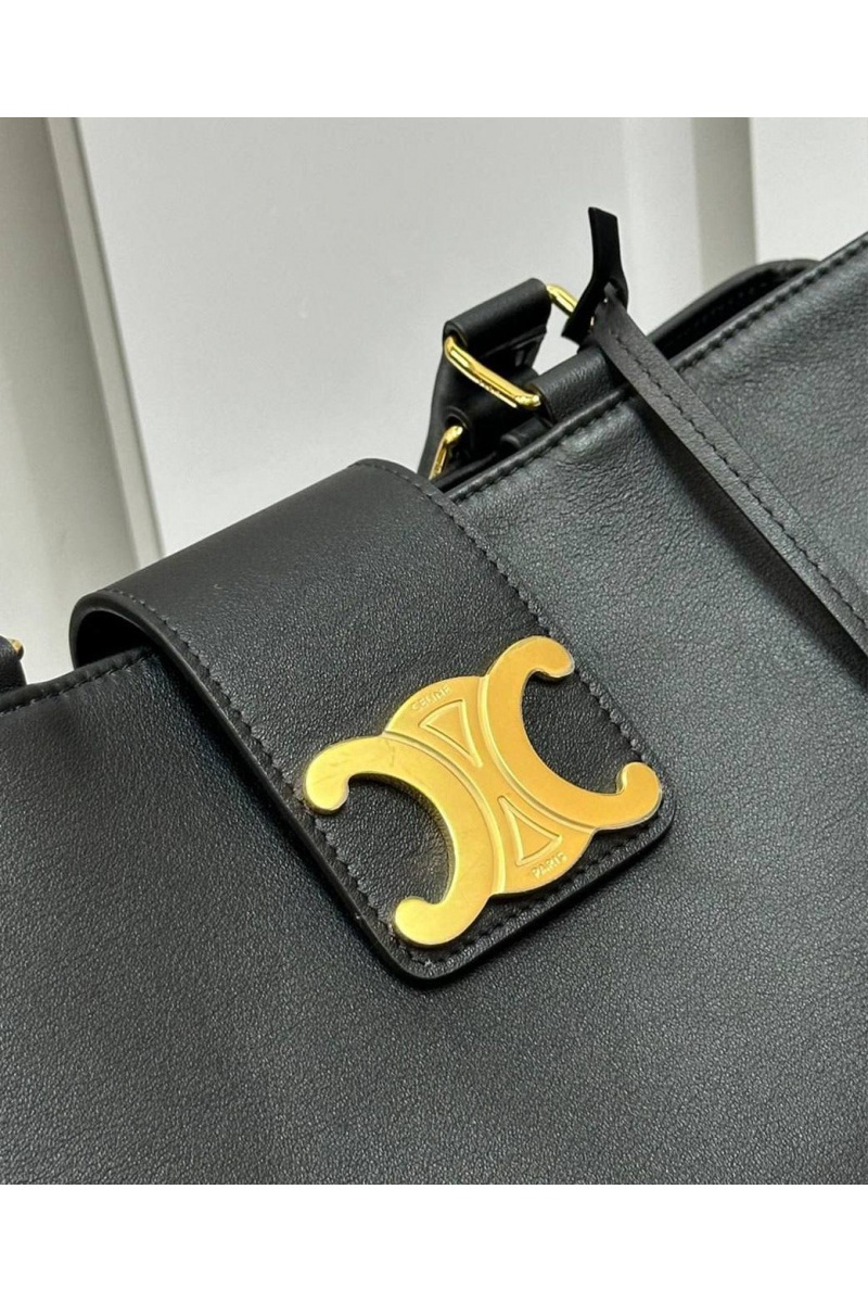 Celine Женская сумка Appoline Medium Premium 37.5x22x16 см - Black