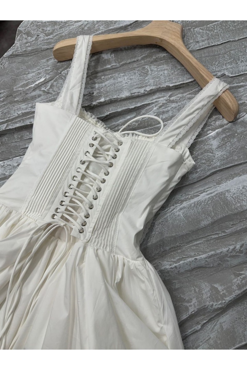 MIU MIU Белое женское платье 