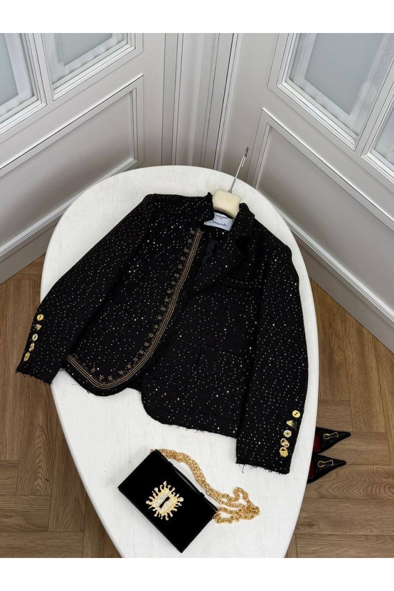 Schiaparelli Женский пиджак в пайетках  premium