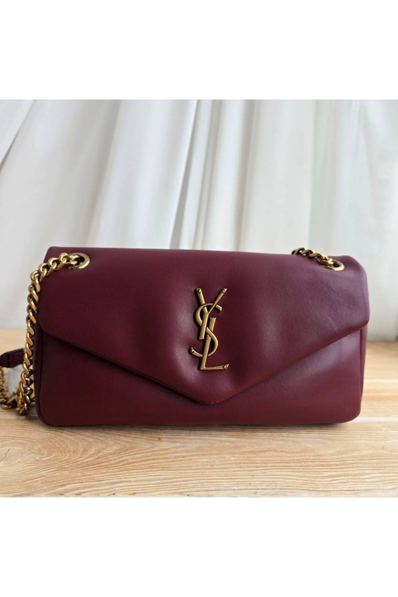 Yves Saint Laurent Кожаная сумка Calypso 24x11 см