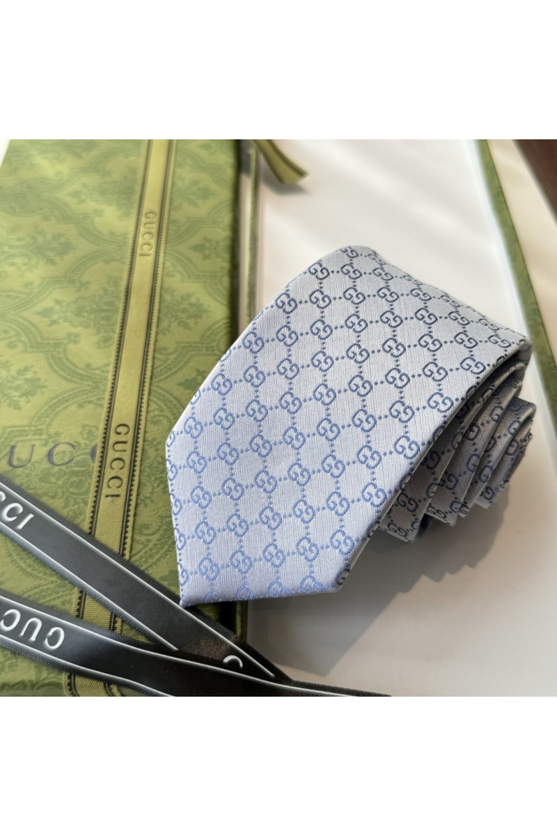 Gucci Галстук GG Monogram premium 146x7 см - Blue
