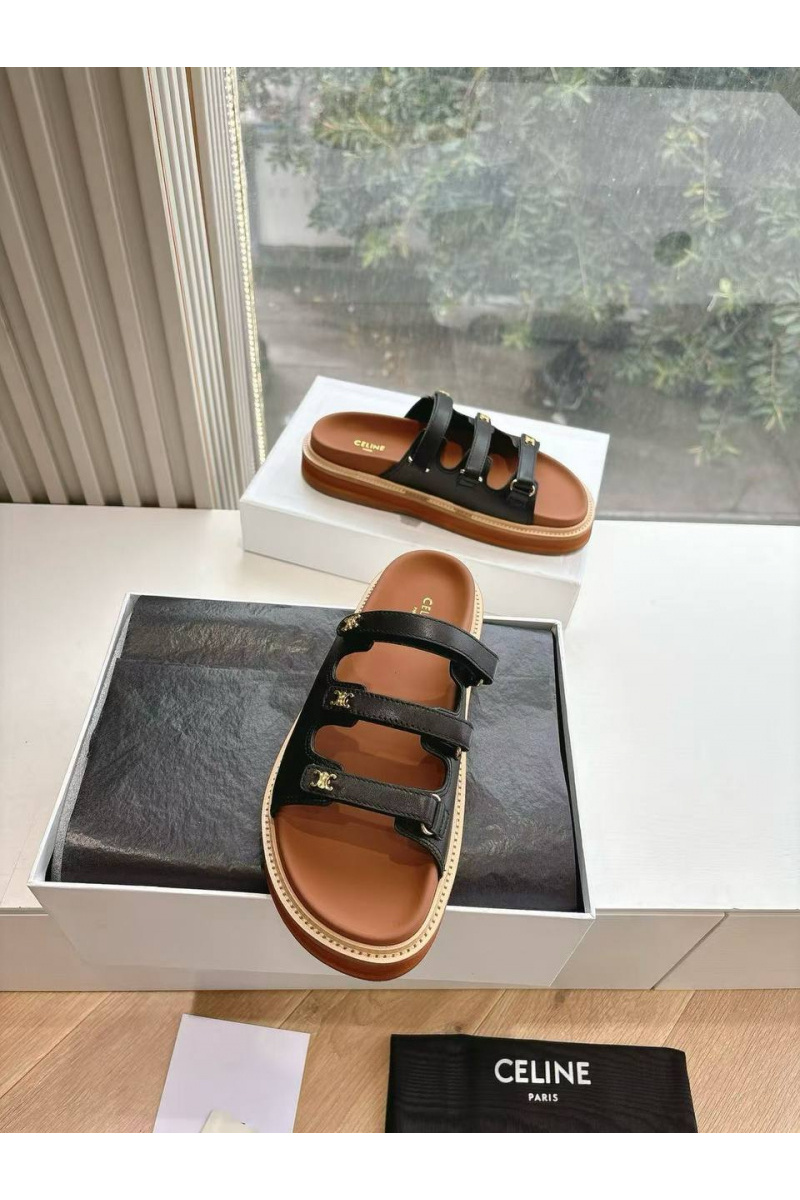 Celine Женские шлёпанцы Premium - Black