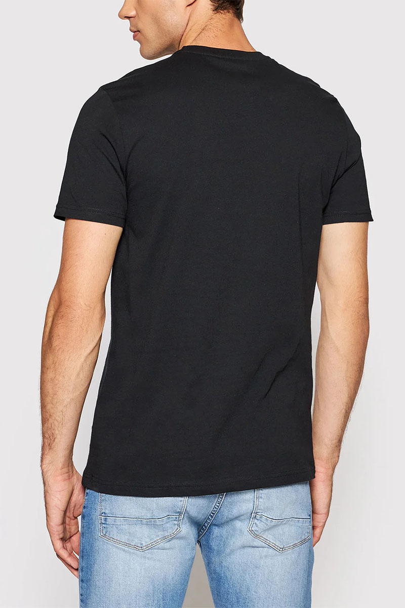Lоuis Vuittоn Мужская чёрная футболка logo-embroidered