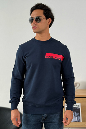 Тёмно-синий свитшот Dranach chest-tape