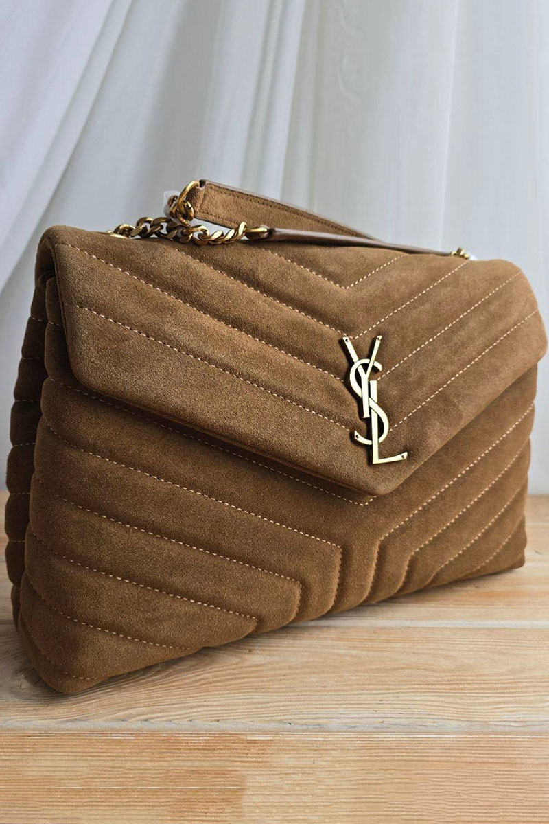 Yves Saint Laurent Замшевая сумка 32x23 см