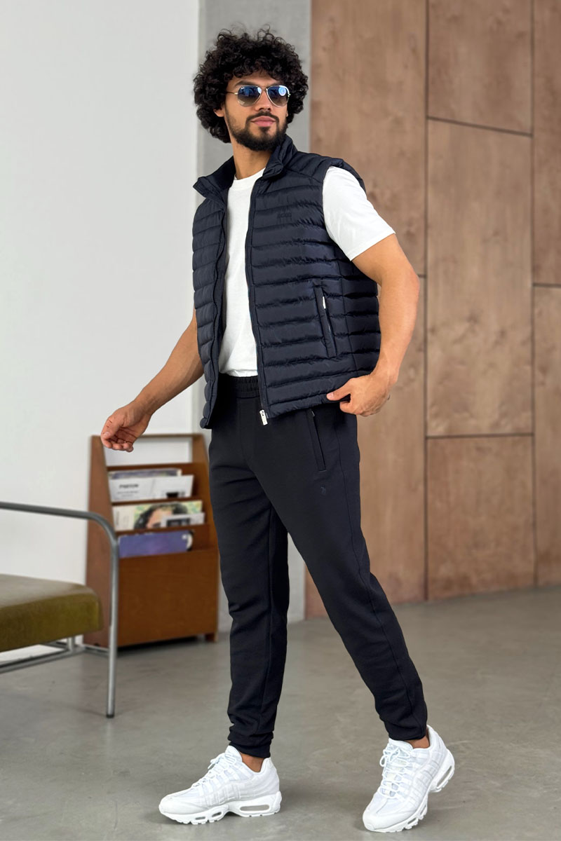 Hugо Воss Мужской синий жилет 