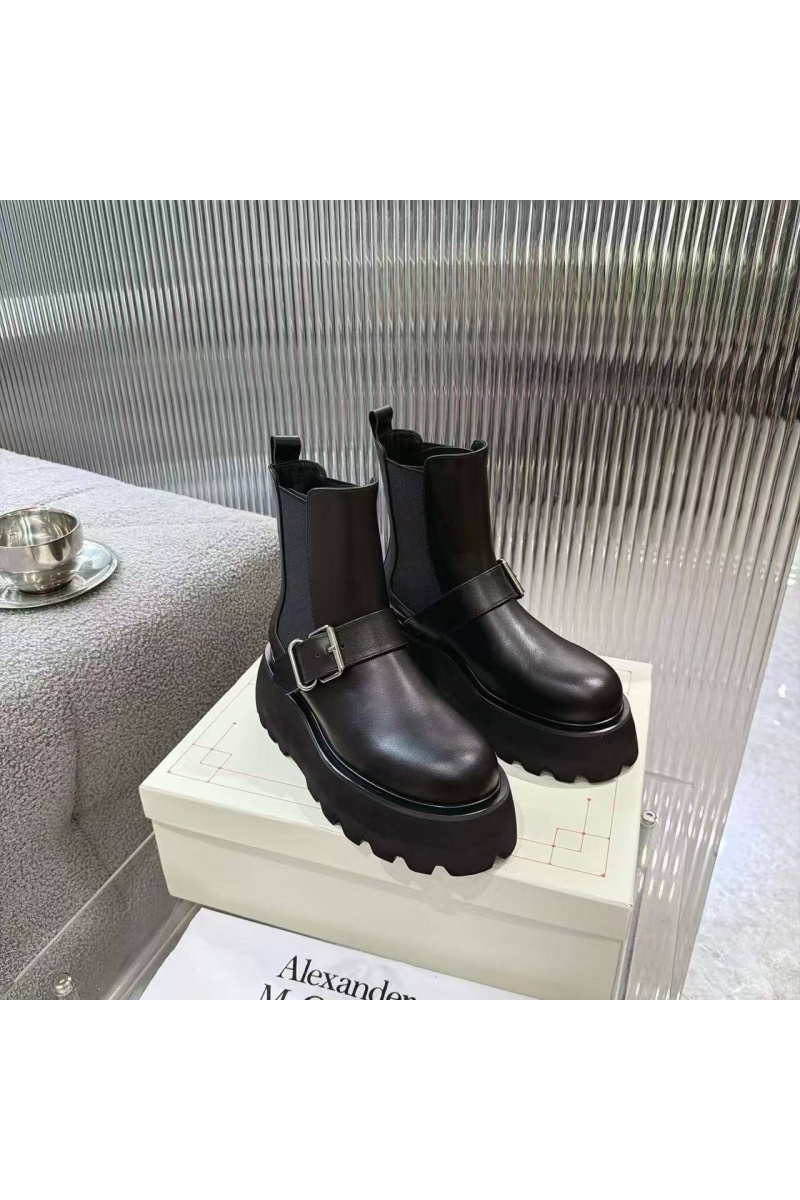 Alexander McQueen  Женские кожаные ботинки 