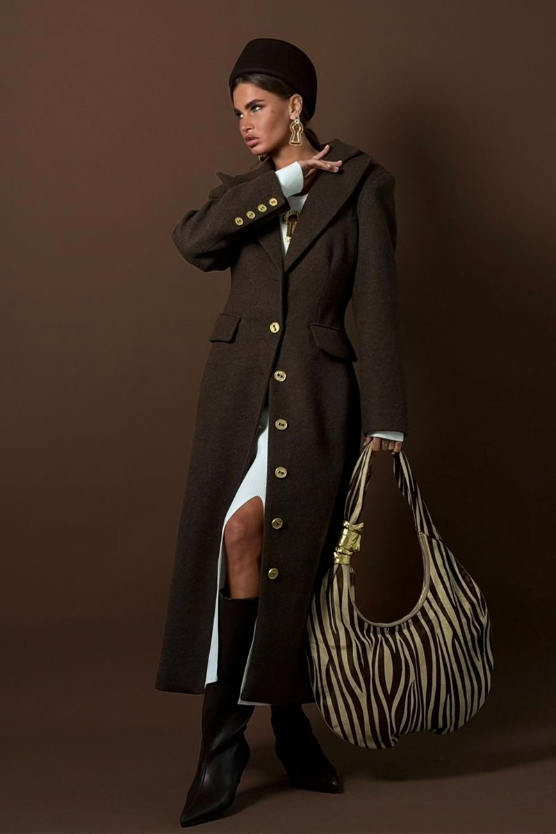 Schiaparelli Женское коричневое пальто 