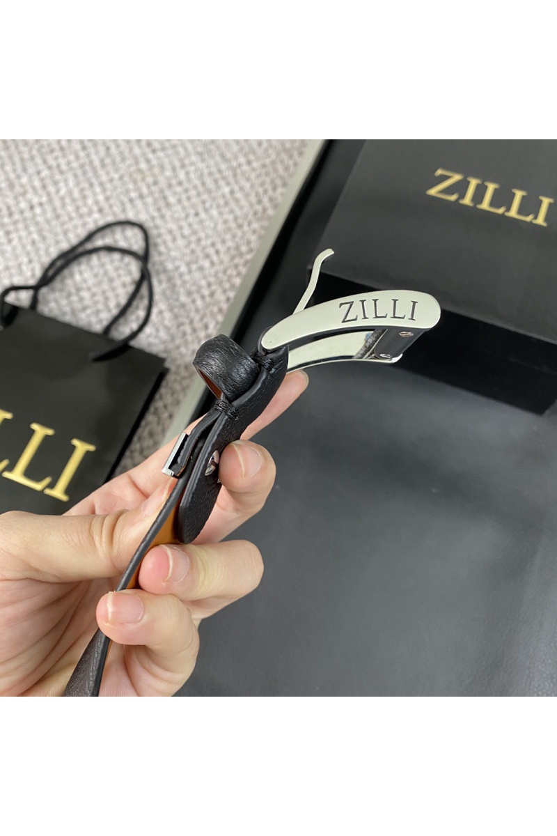 Zilli Двусторонний кожаный ремень Premium (ширина 3.8 см)