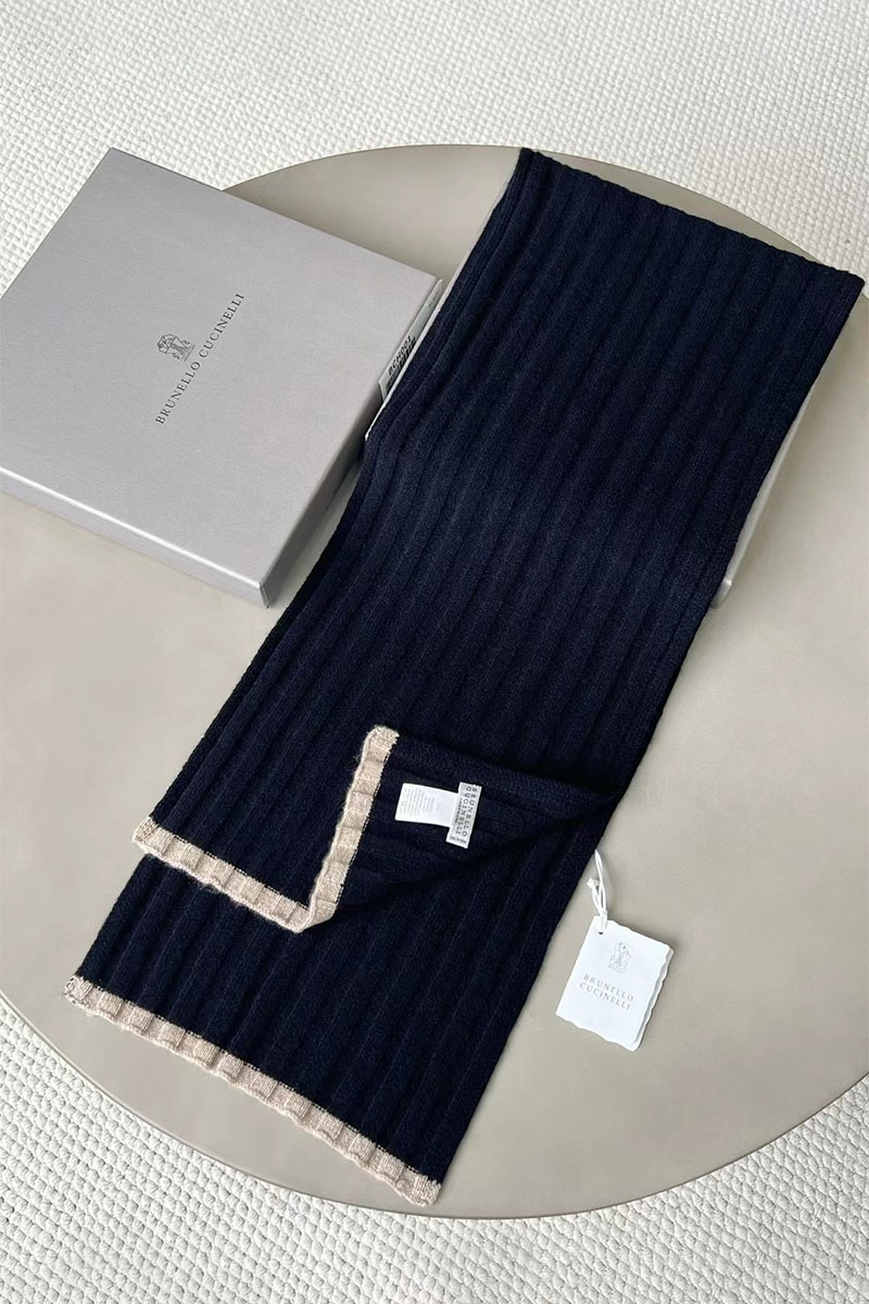 Designer Кашемировый шарф Premium - Navy