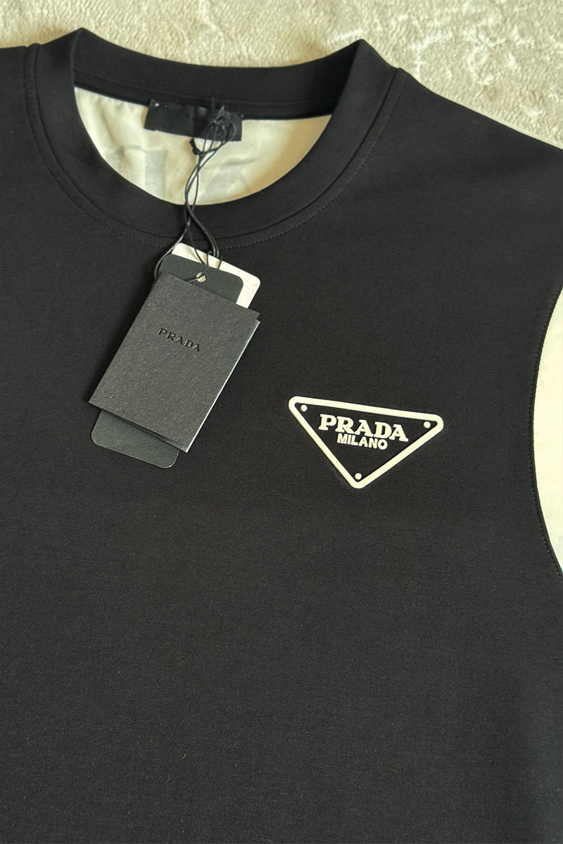 Prada Мужская футболка Milano - Black / White