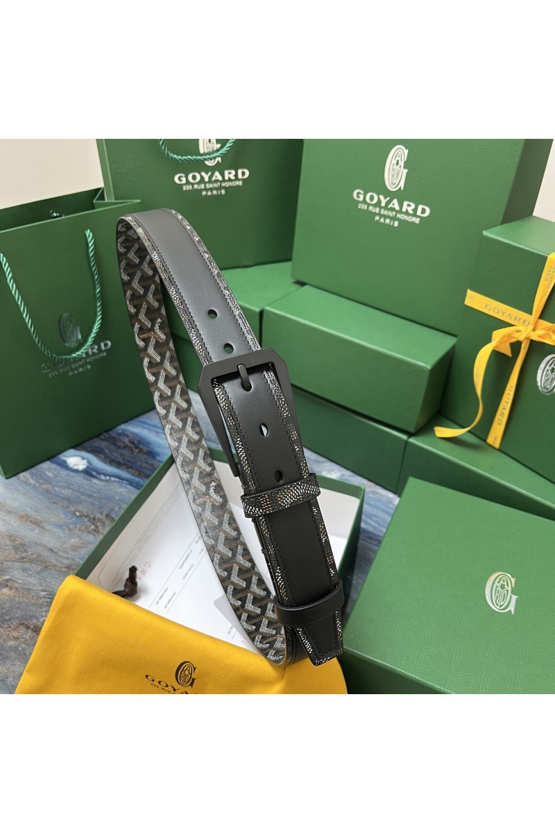 Designer Clothing Кожаный ремень Goyard Honore Goyardine premium