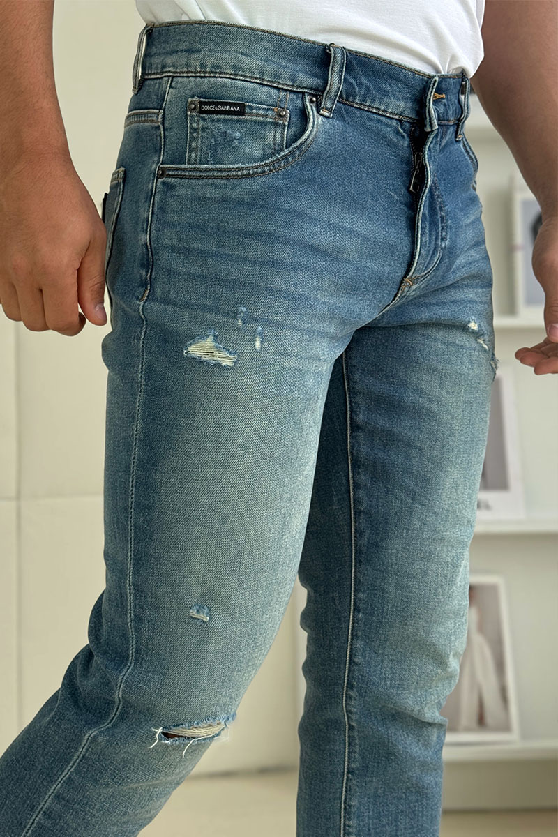Dоlсе & Gаbbаnа Мужские синие джинсы comfort fit