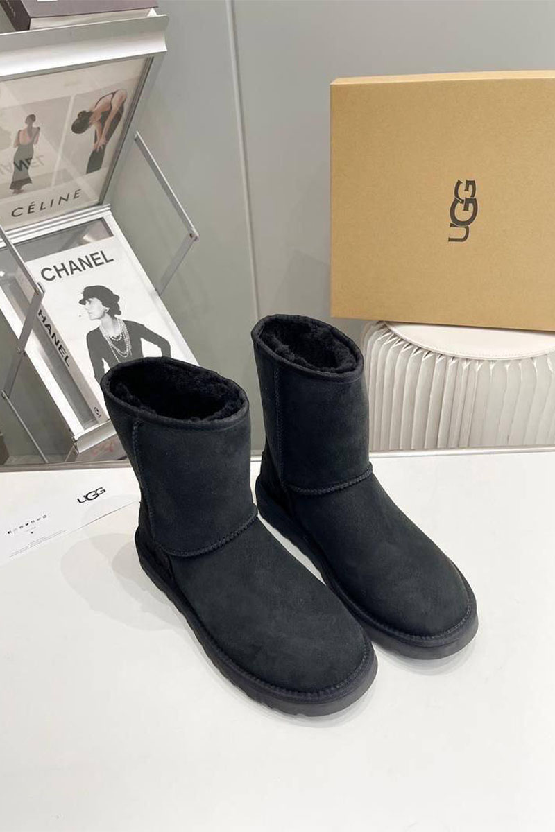 UGG Мужские чёрные ботинки Classic