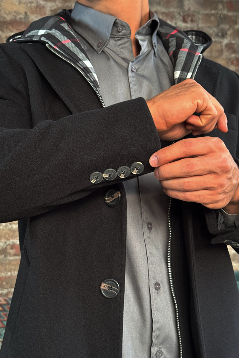 Burberry Мужское пальто London England - Black