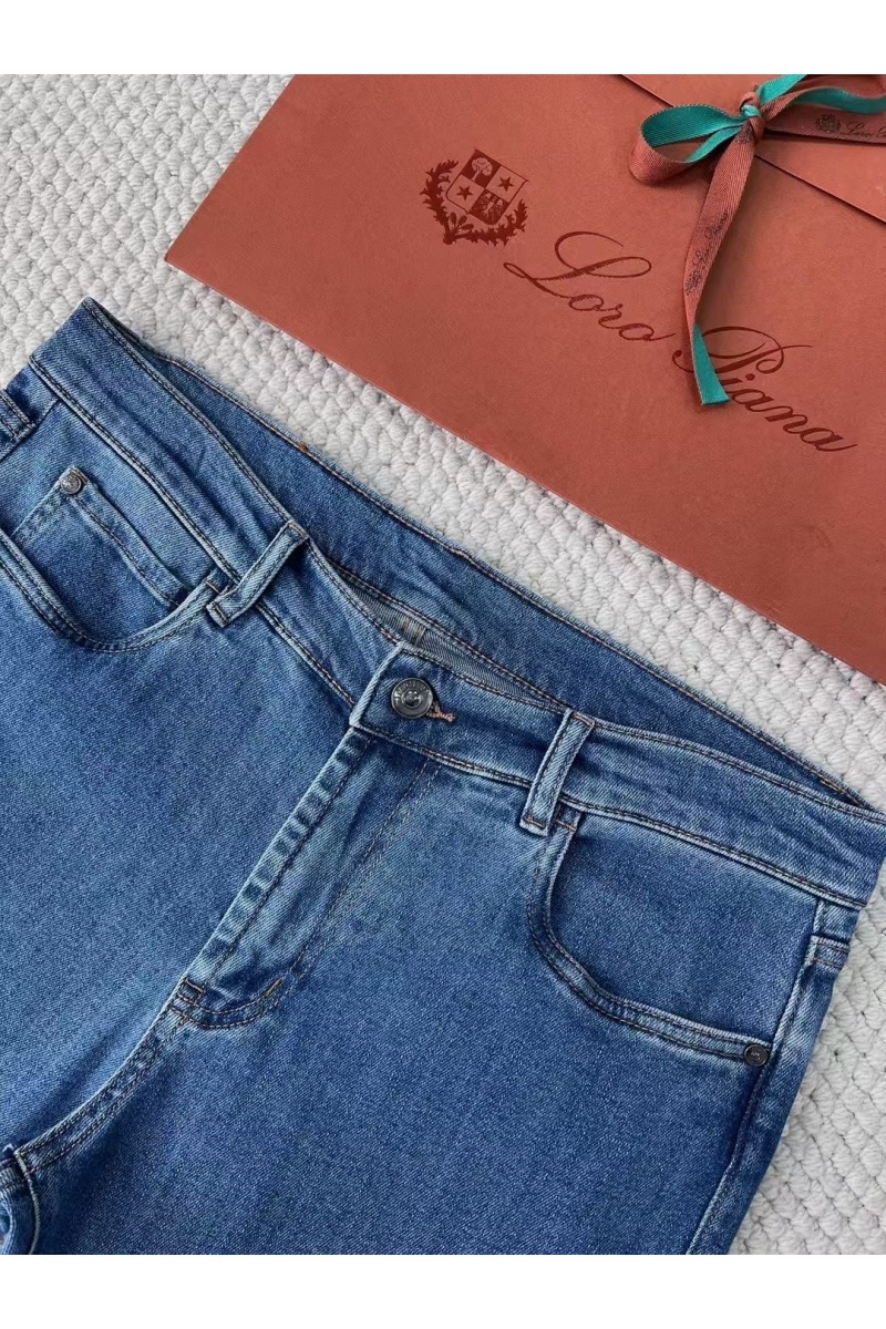 Loro Piana Мужские синие джинсы Premium