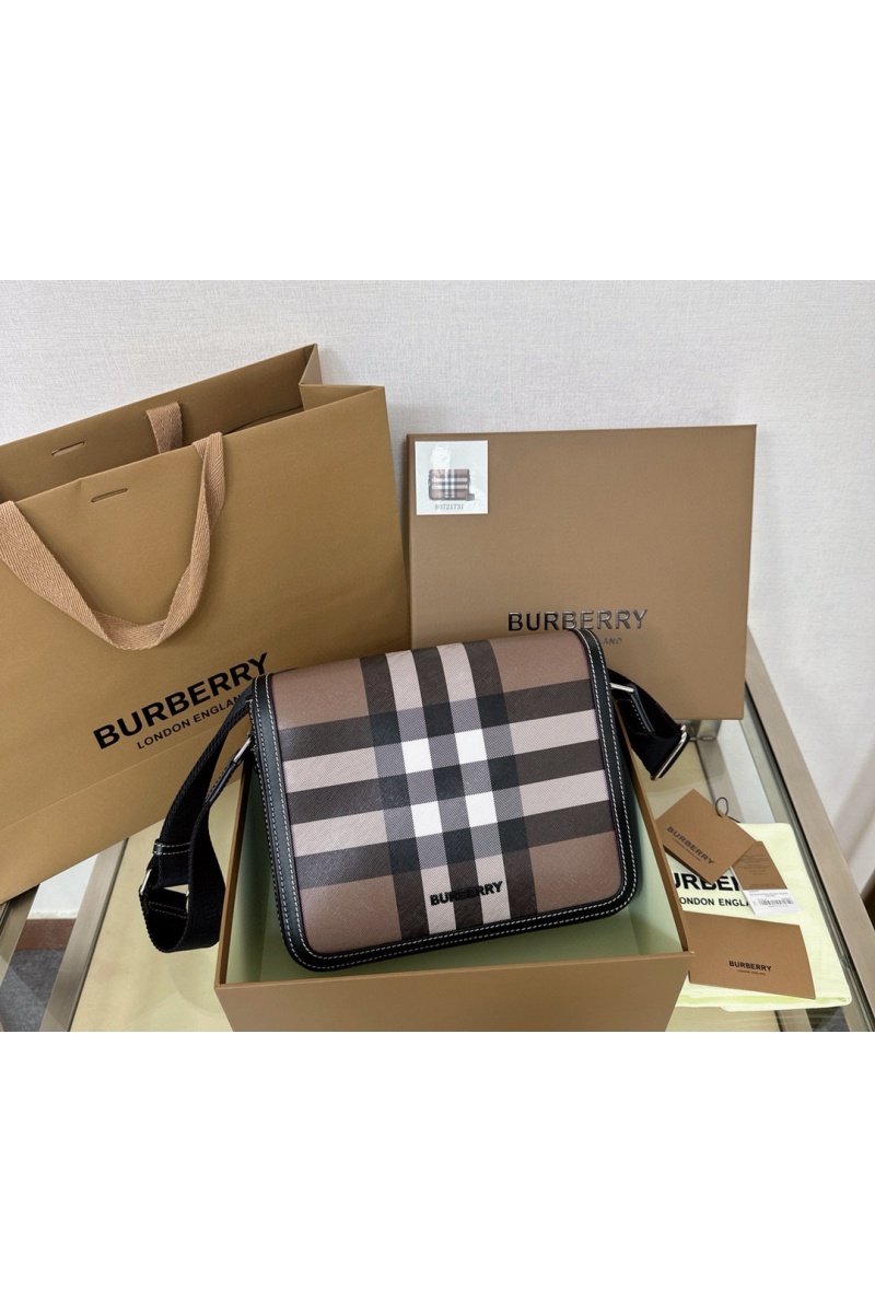 Burberry Кожаная сумка Alfred Premium 25.5x21.5x6.5 см