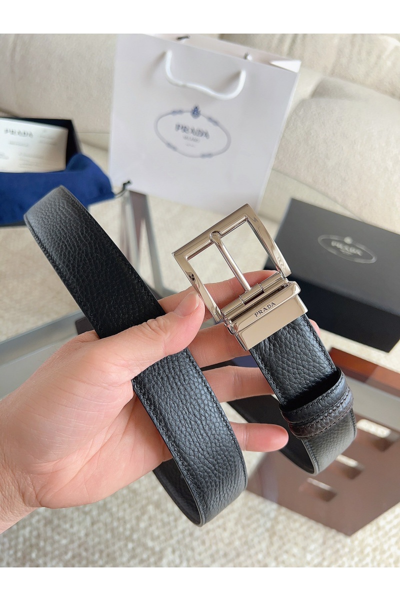 Prada Двусторонний кожаный ремень premium