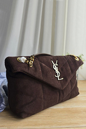 Замшевая сумка Lou Puffer 30x19 см