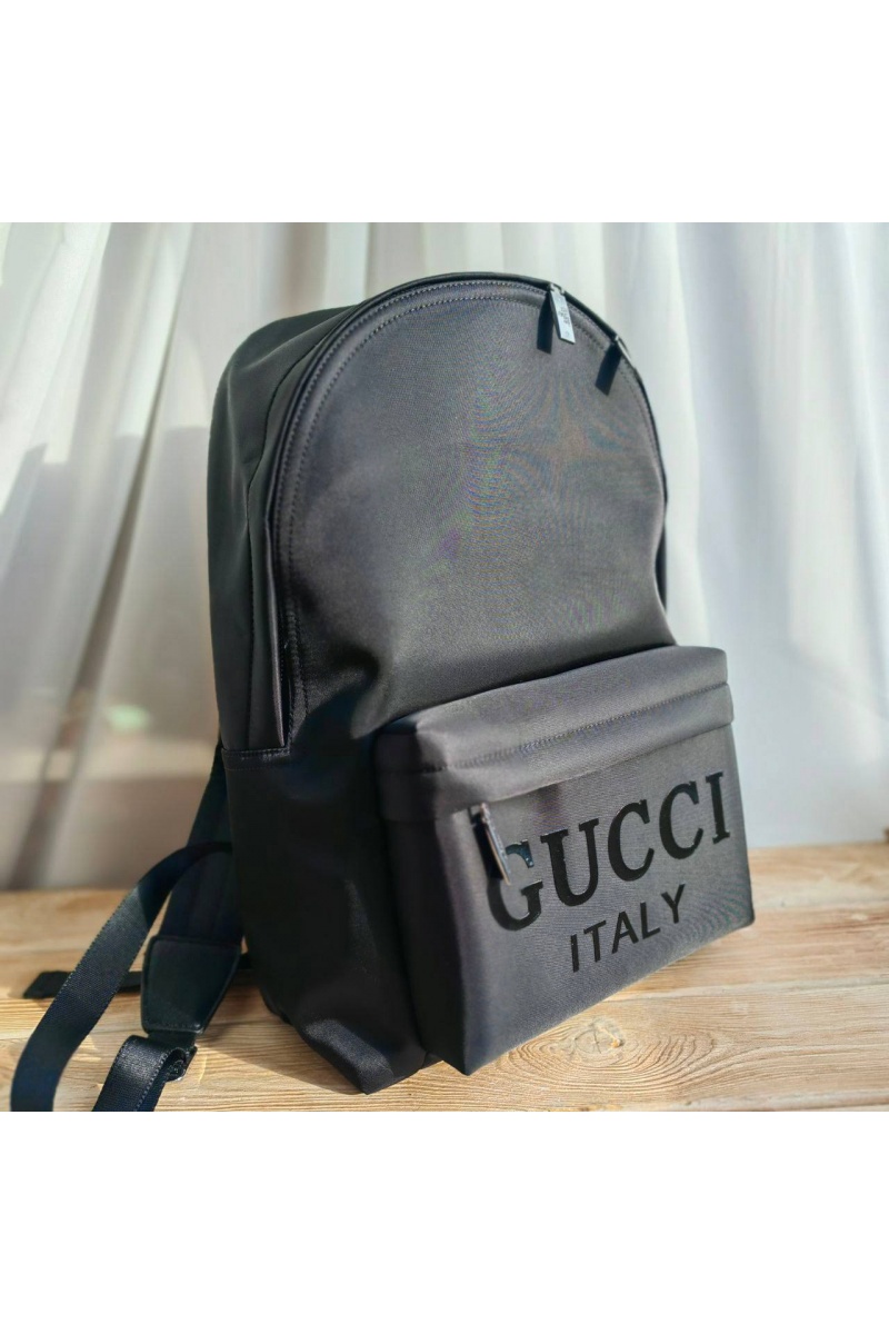 Gucci Нейлоновый рюкзак чёрного цвета 41x30.5 см