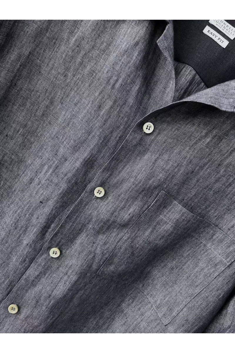Designer Льняная рубашка Premium - Grey