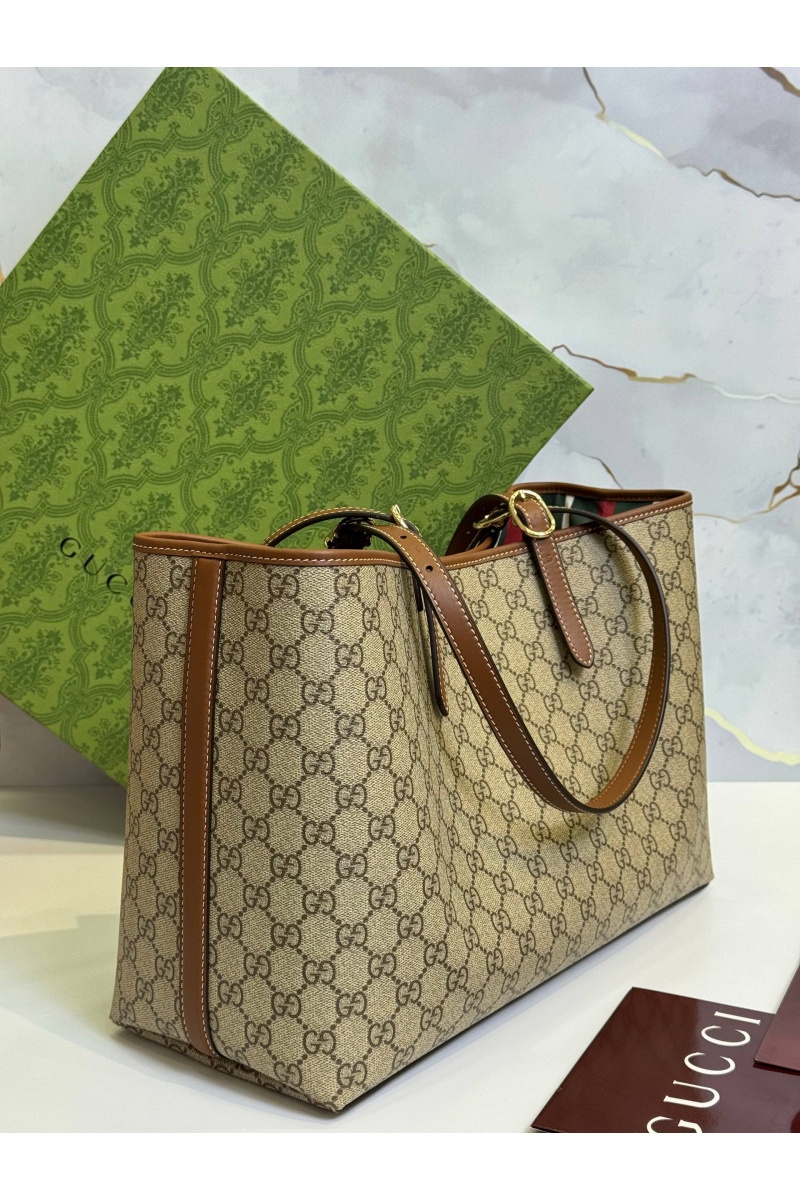 Gucci Кожаная сумка GG Emblem premium 38x25x15 см