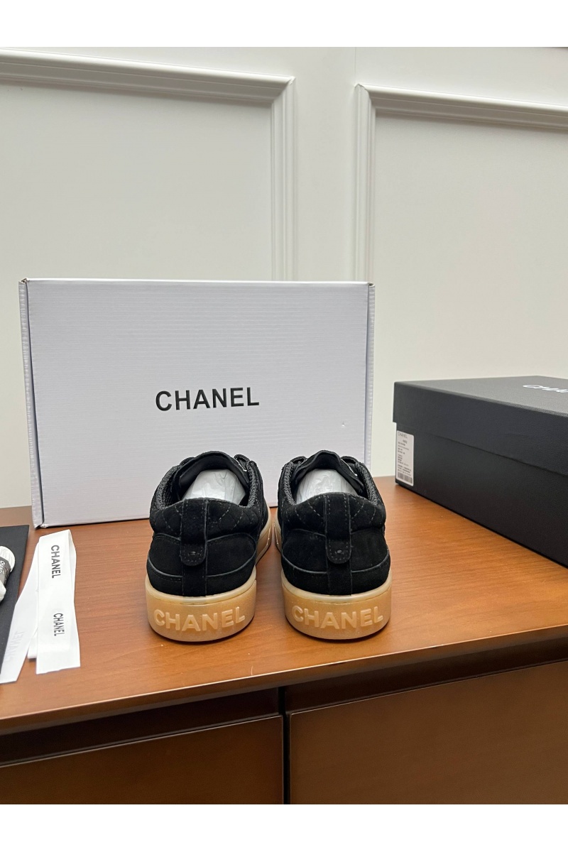 Chаnеl Женские замшевые кроссовки premium
