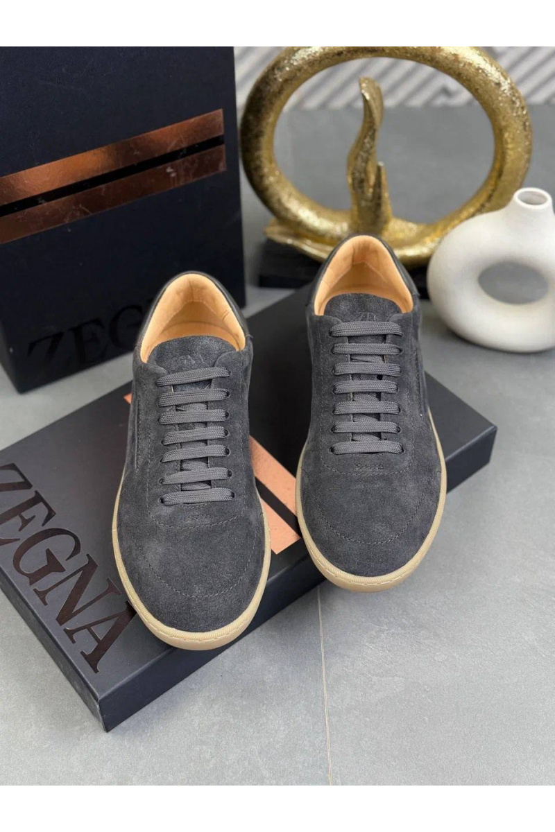 Zegna Мужские замшевые кроссовки "232"