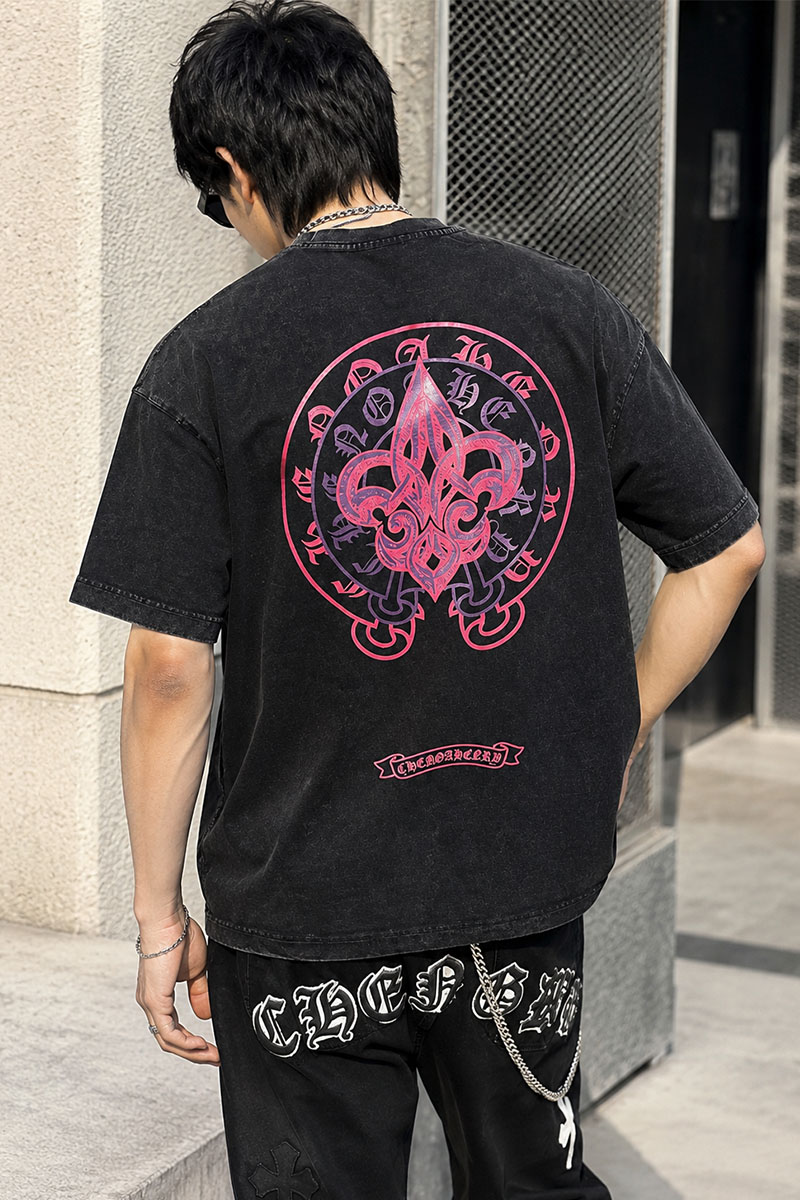 Designer Clothing Чёрная оверсайз футболка Gothic logo 