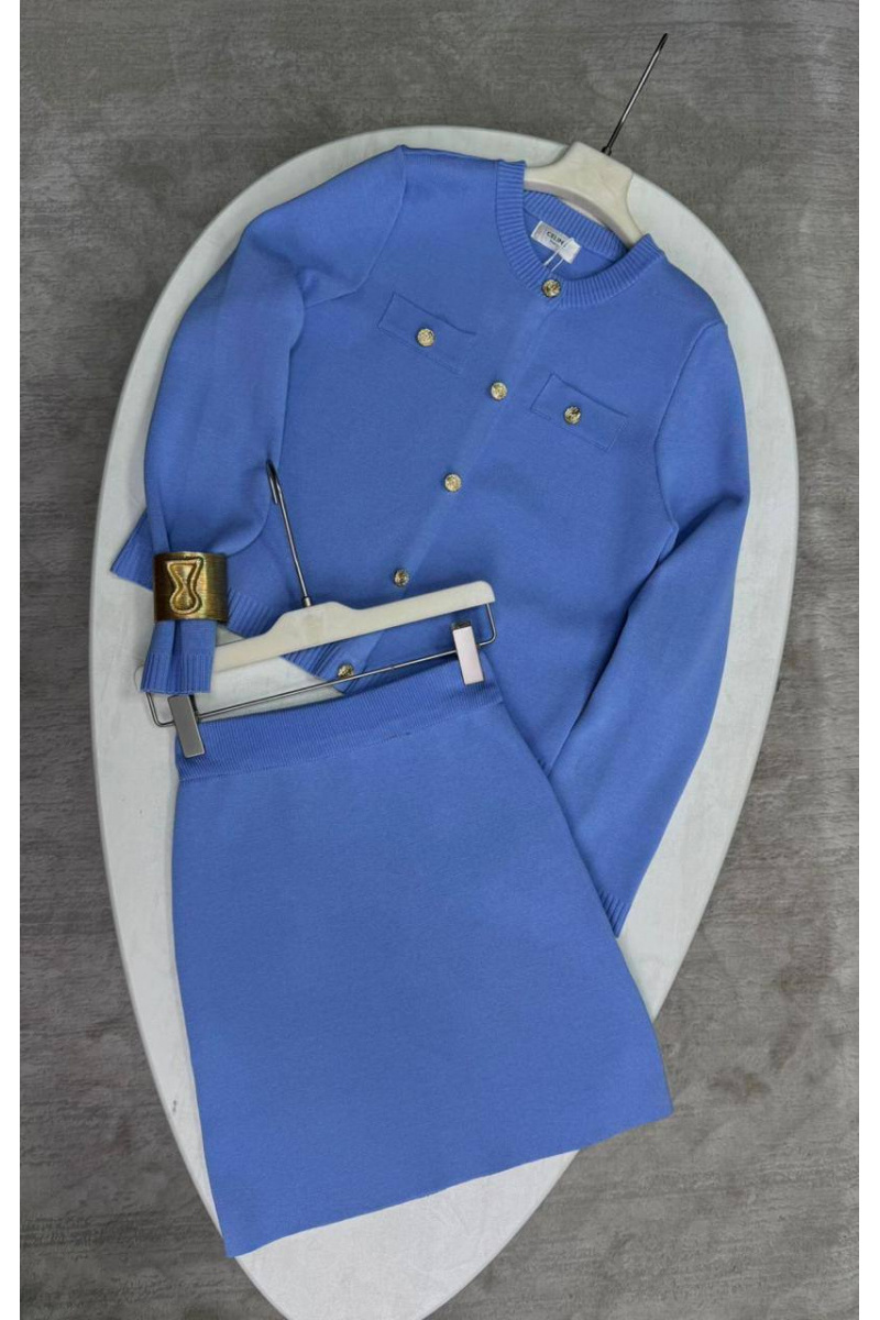 Celine Женский костюм двойка premium - Blue