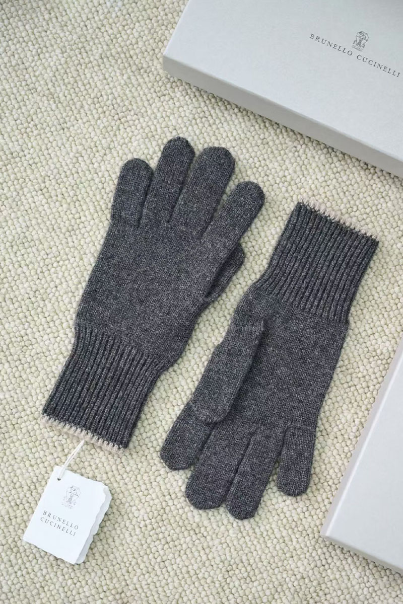 Designer Кашемировые перчатки  premium - Dark Grey